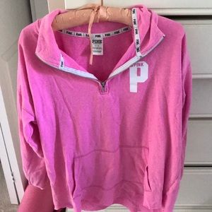 Pink half zip